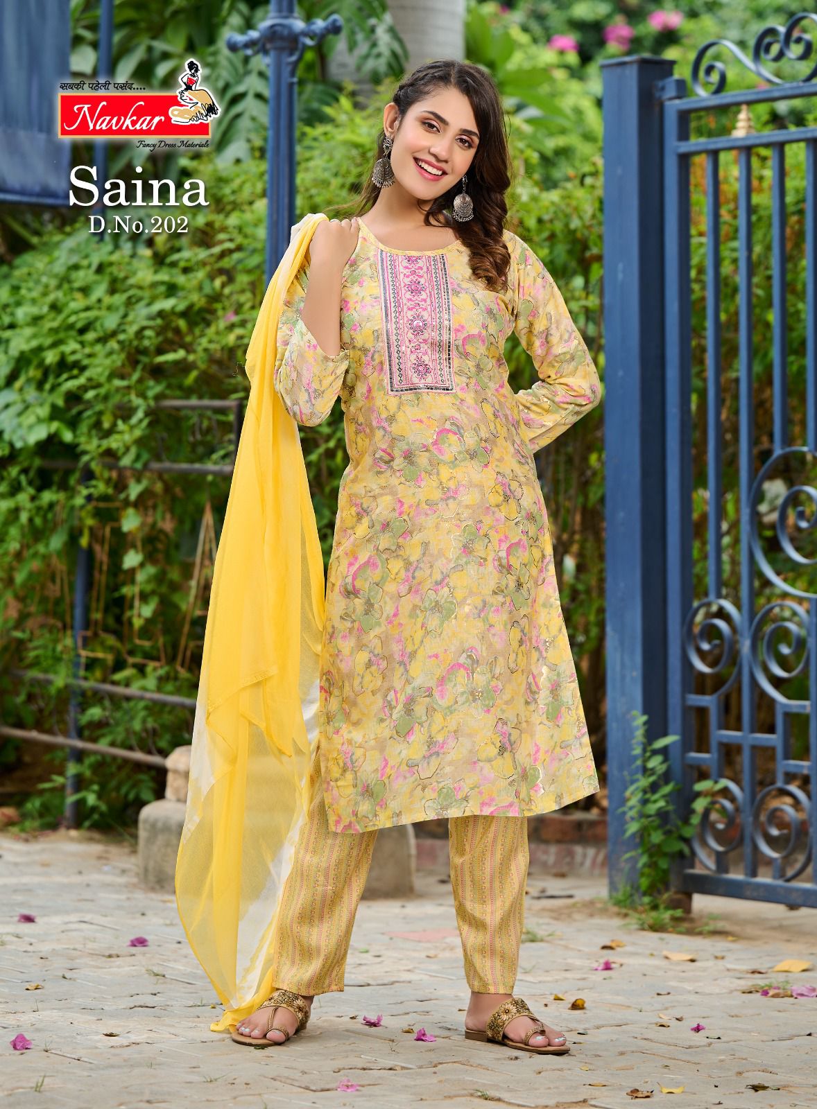 Navkar Saina Vol 2 Embroidery Readymade Suits Catalog
